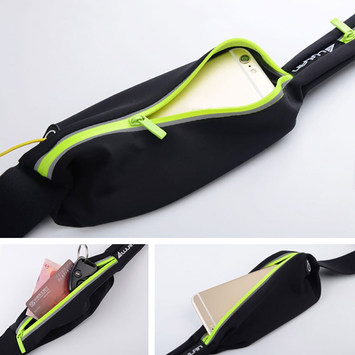 Running Hiking Jogging Walking Reflective Waterproof Waist Bag Compatible Belt Bag - Happy Price - Image 2