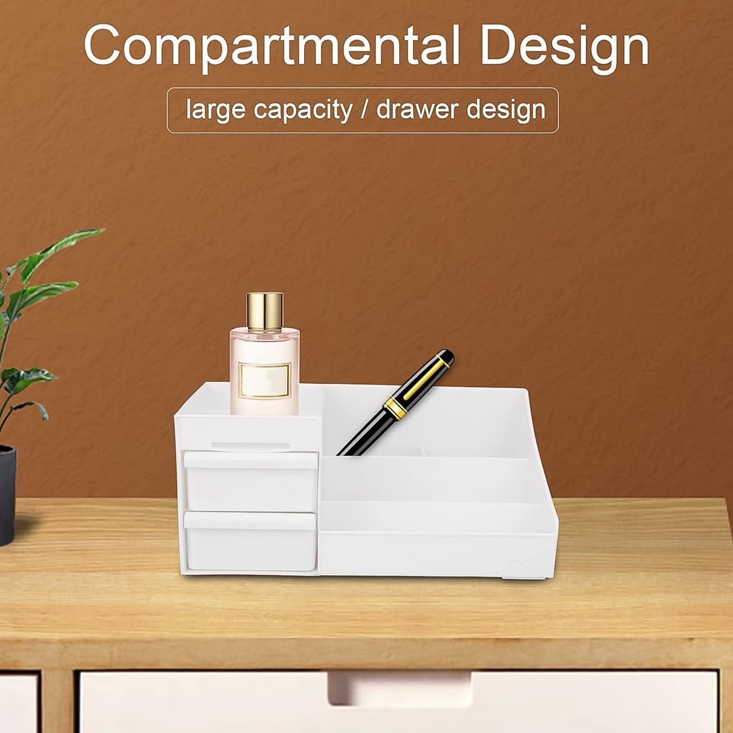 Large Capacity Desktop Cosmetic Storage Box (1 Pc  Mix Color) - Happy Price - Image 4