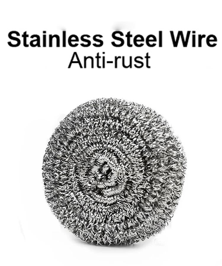 Round Shape Stainless Steel Scrubber (Pack Of 6) - Happy Price - Image 7