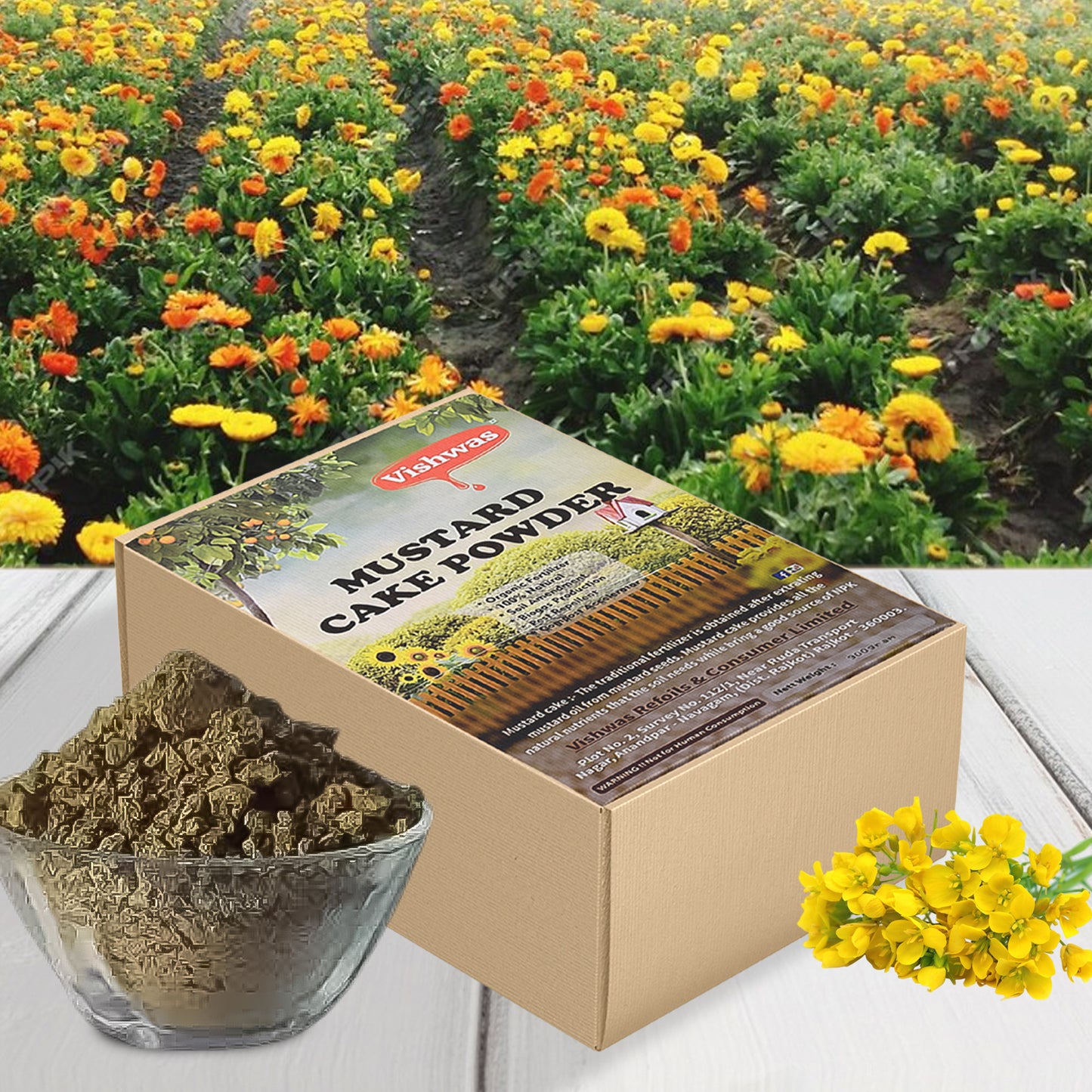 Mustard Cake Fertilizer For Plants 900gm - Happy Price - Image 6