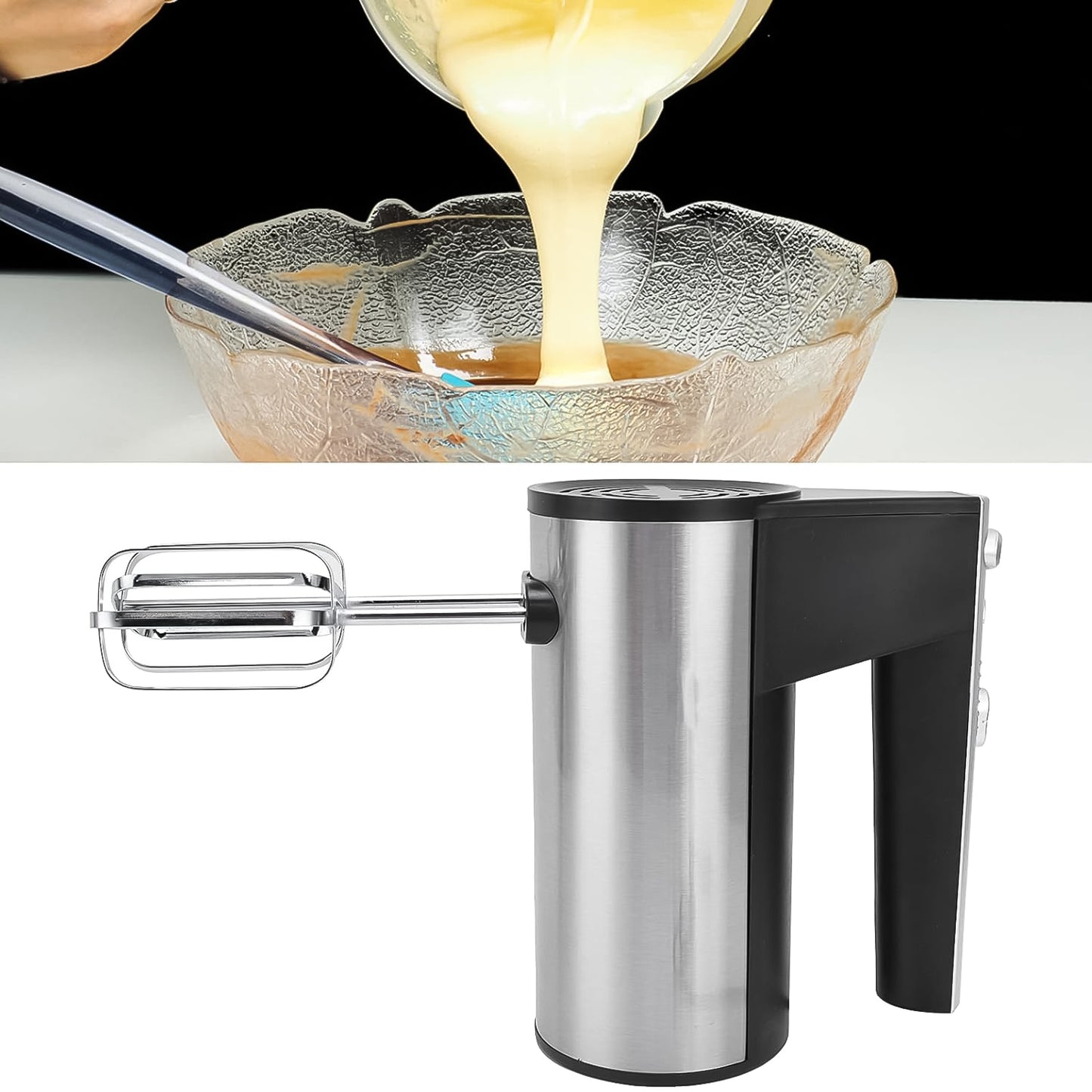 Orbit 450W Electric Hand Mixer with 5 Speeds & Turbo, Stainless Steel Attachments - 1 Pc - Happy Price - Image 6