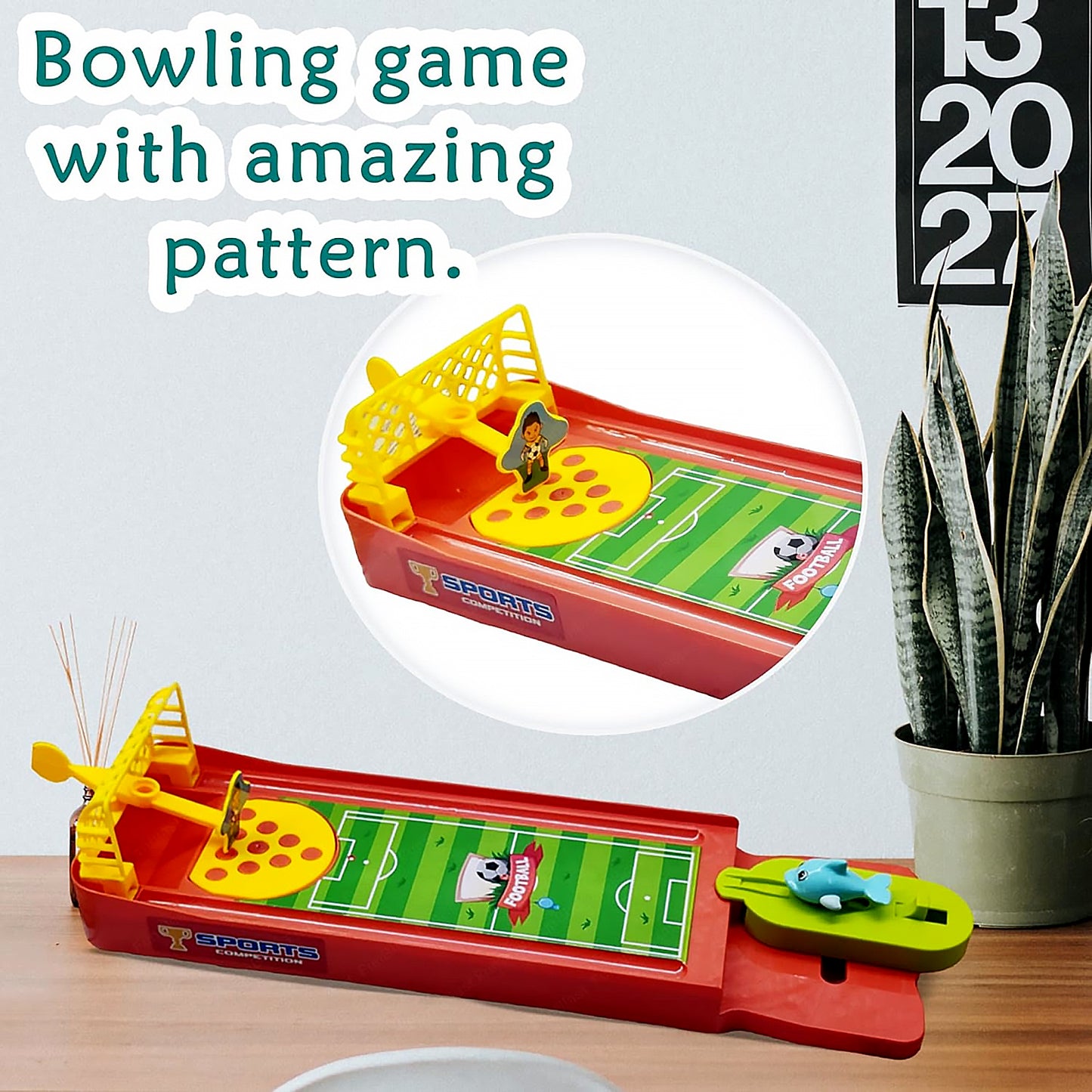 Mini Table Top Finger Football Game For Kids-desktop Game For Kids  Adults Fun Indoor Finger Bowling Game For Boys  Girls Family Board Game - Happy Price - Image 3