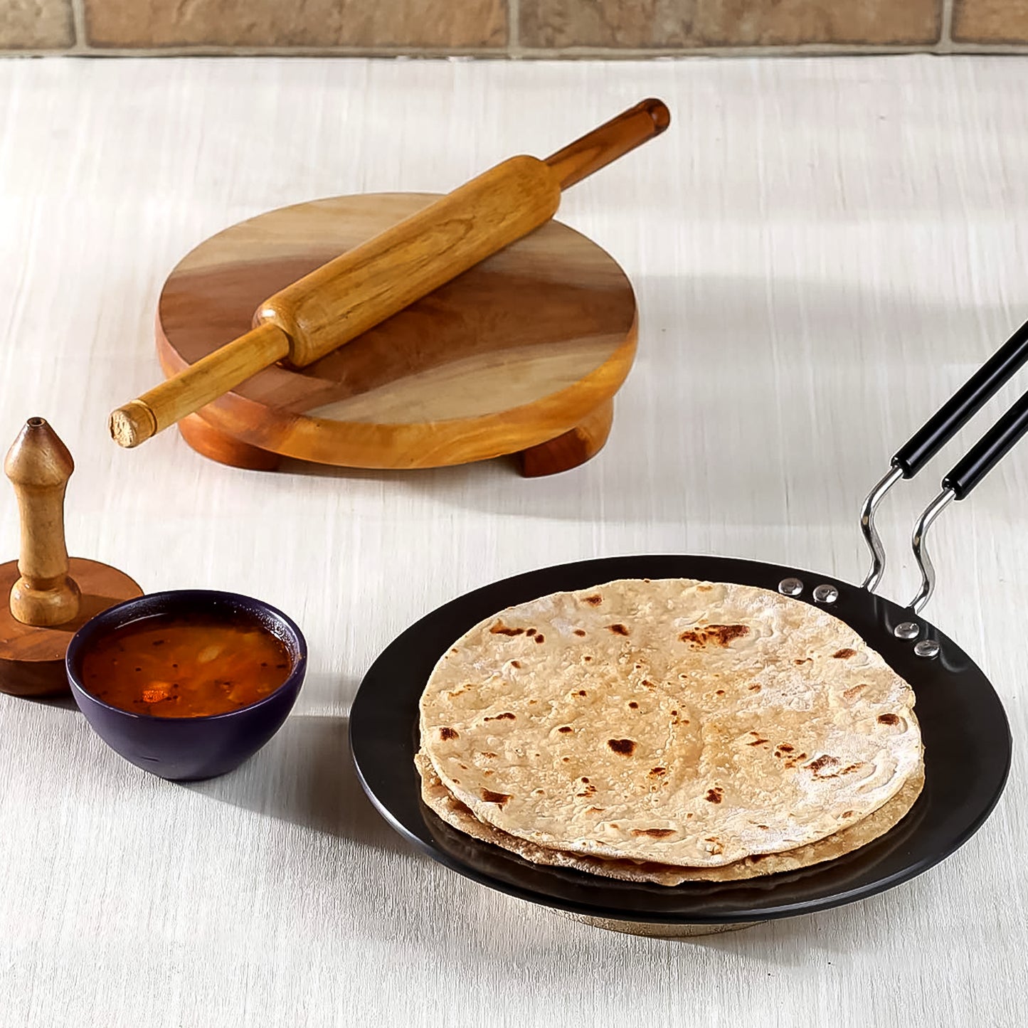 Multi Purpose Aluminium Rays Roti Tawa (10 Inch  3 Mm) - Happy Price - Image 3