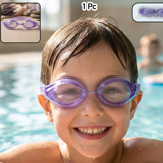 Kids Lightweight Swimming Goggles With Flexible Frame And Leak-proof Seal   1 Pc