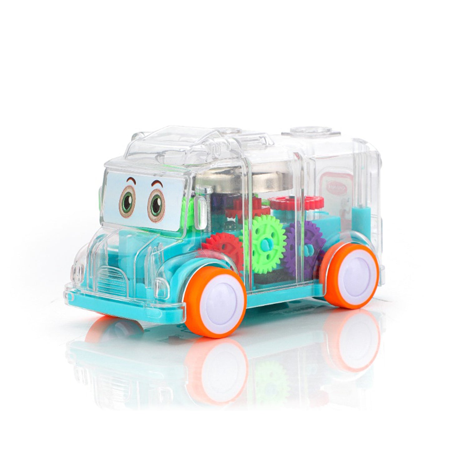 Transparent Musical Mini School Bus Toy For Kids - Happy Price - Image 2