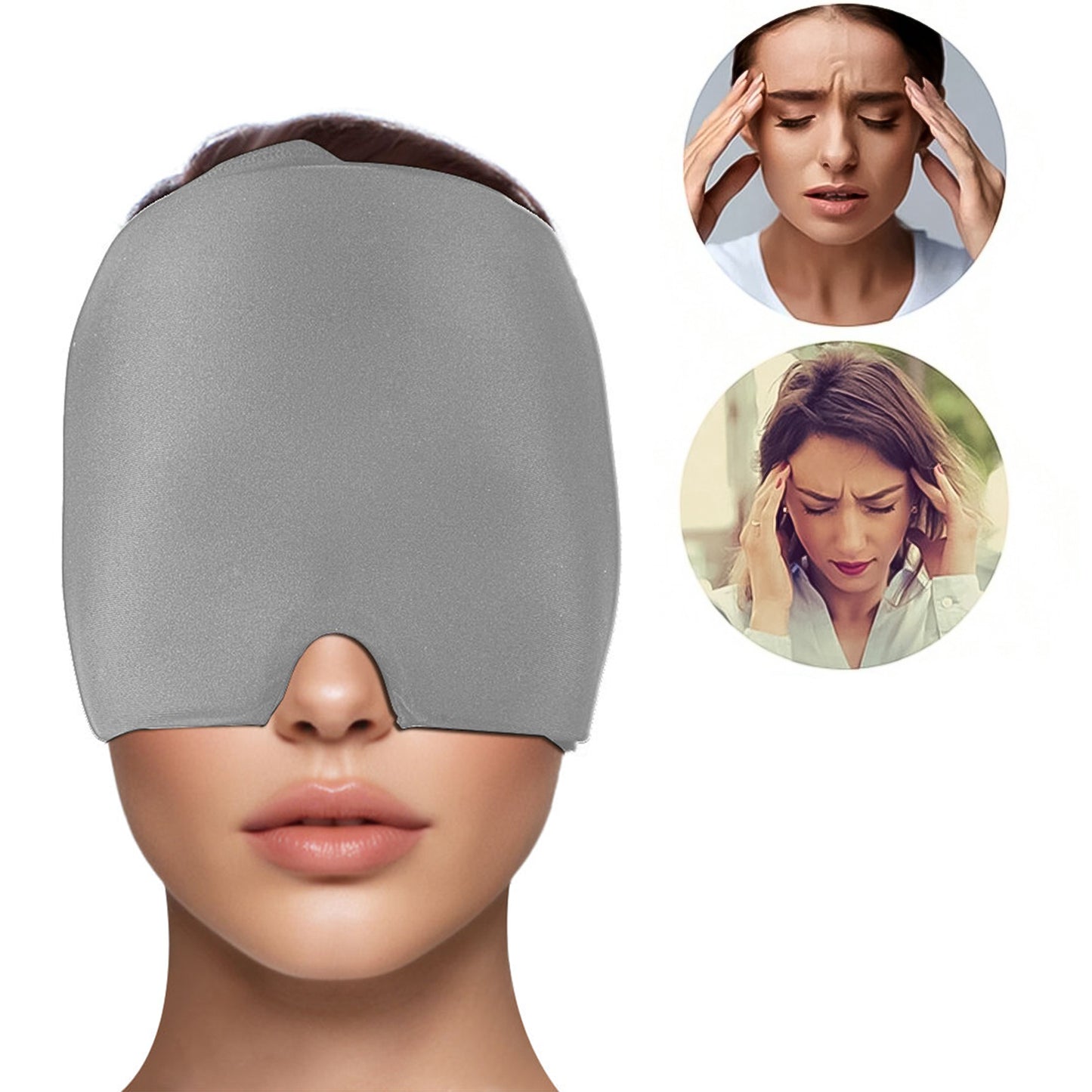 Headache Relief Hat Migraine Cap (1 Pc  Grey Color) - Happy Price - Image 2