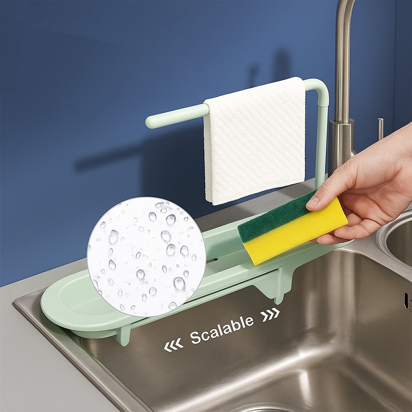 Adjustable Telescopic Sink Organizer for Kitchen Essentials - Happy Price - Image 5