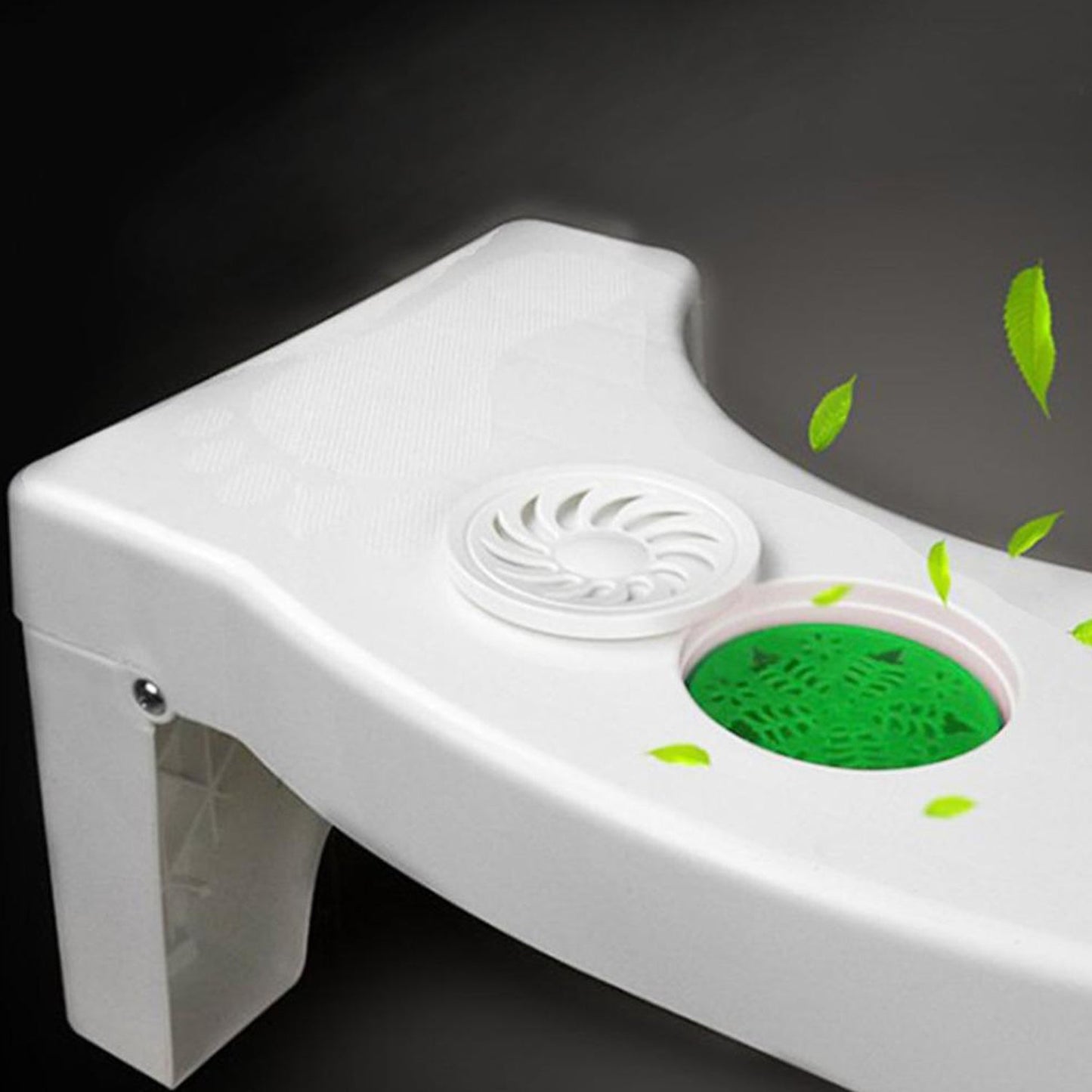 a Plastic Non-slip Folding Toilet Squat Stool - White Color - Happy Price - Image 3
