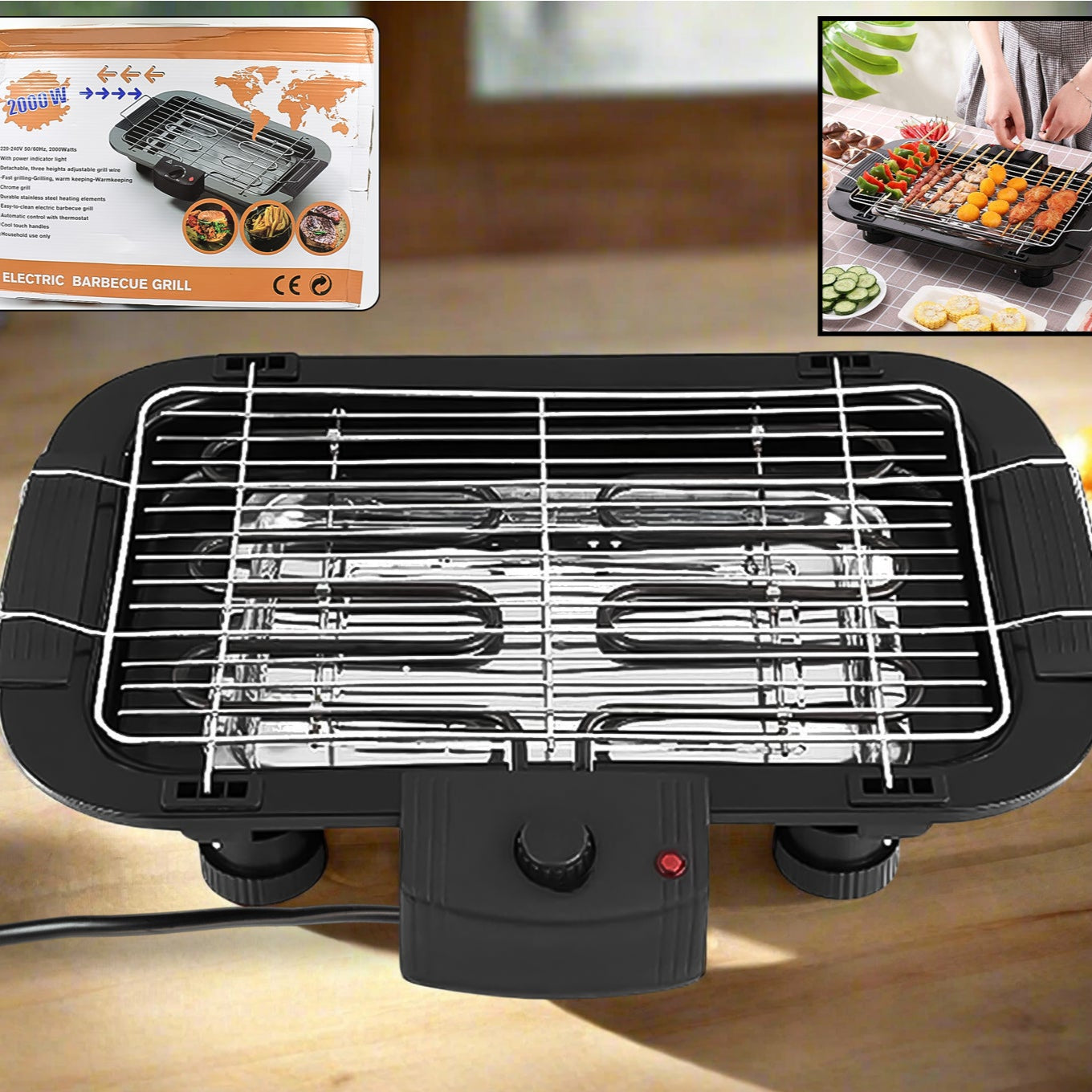 Electric Barbecue Grill 2000w (1 Pc) - Happy Price - Image 1