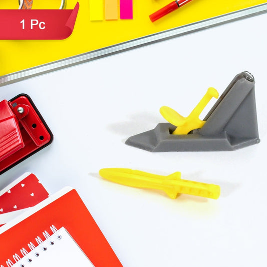 Junior Rocket Launcher Military Theme  Plastic Bullet Toy For Outdoorindoor Play (1 Pc) - Happy Price - Image 1