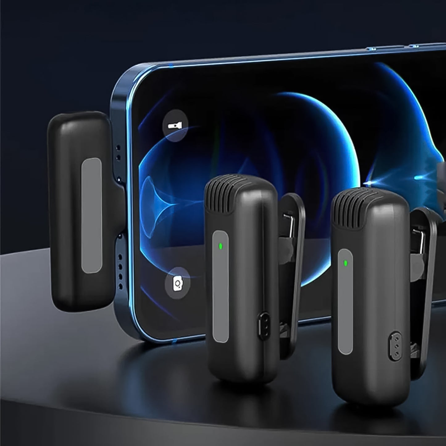 Wireless Microphones Collar Mic For All Smart Phone  Type-c  (1 Set) - Happy Price - Image 5