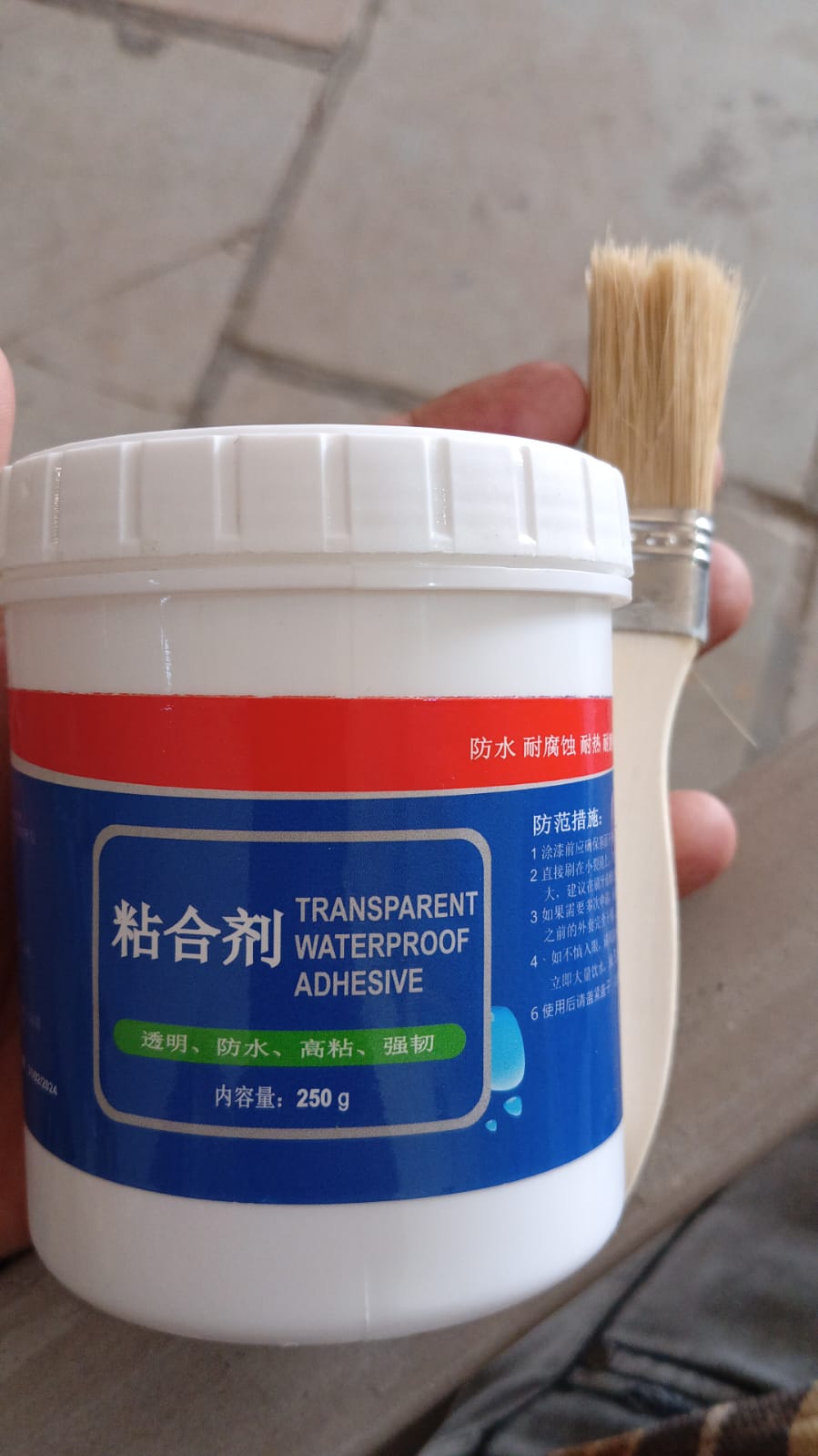 Transparent Waterproof Sealant Glue 250g with Brush for Walls, Tiles, Roofs - Happy Price - Image 7