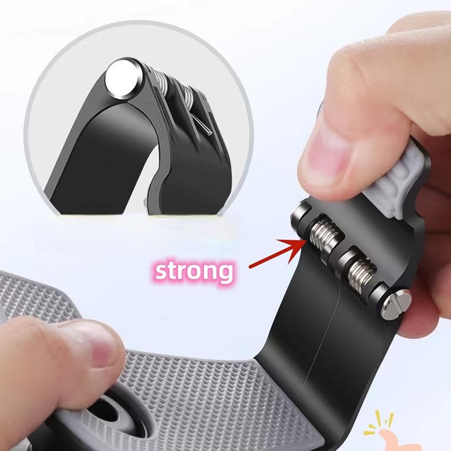 Adjustable Car Dashboard & Desk Phone Mount Holder - 360° Rotating Clip Stand (1 Pc) - Happy Price - Image 3