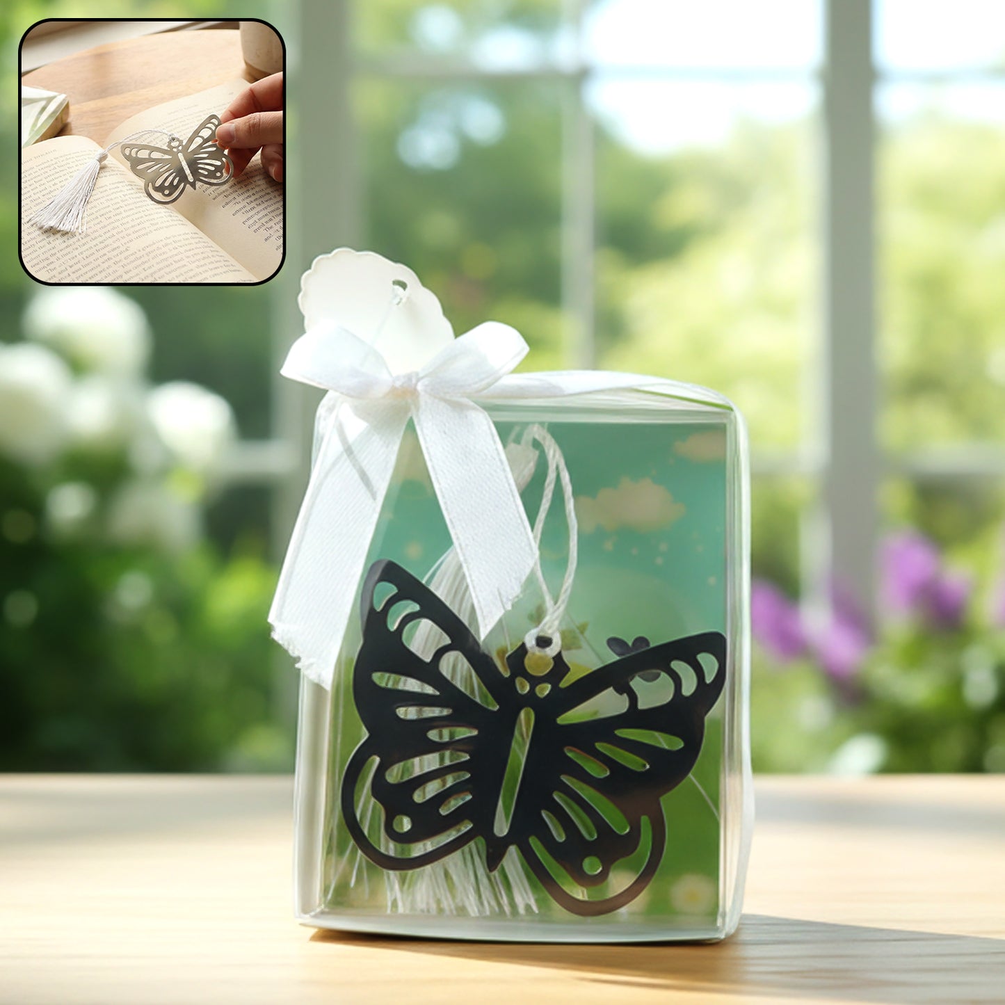 Metal Butterfly Bookmark with Tassel - 1 Pc - Happy Price - Image 6