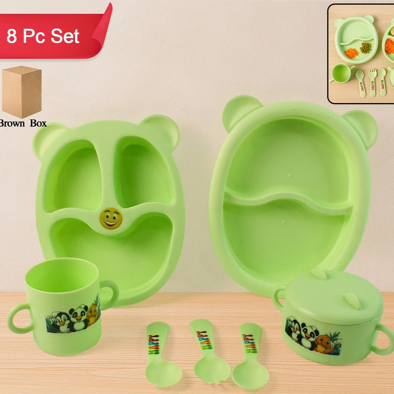 Kids Feeding Dinner (8 Pc Set) - Happy Price - Image 1