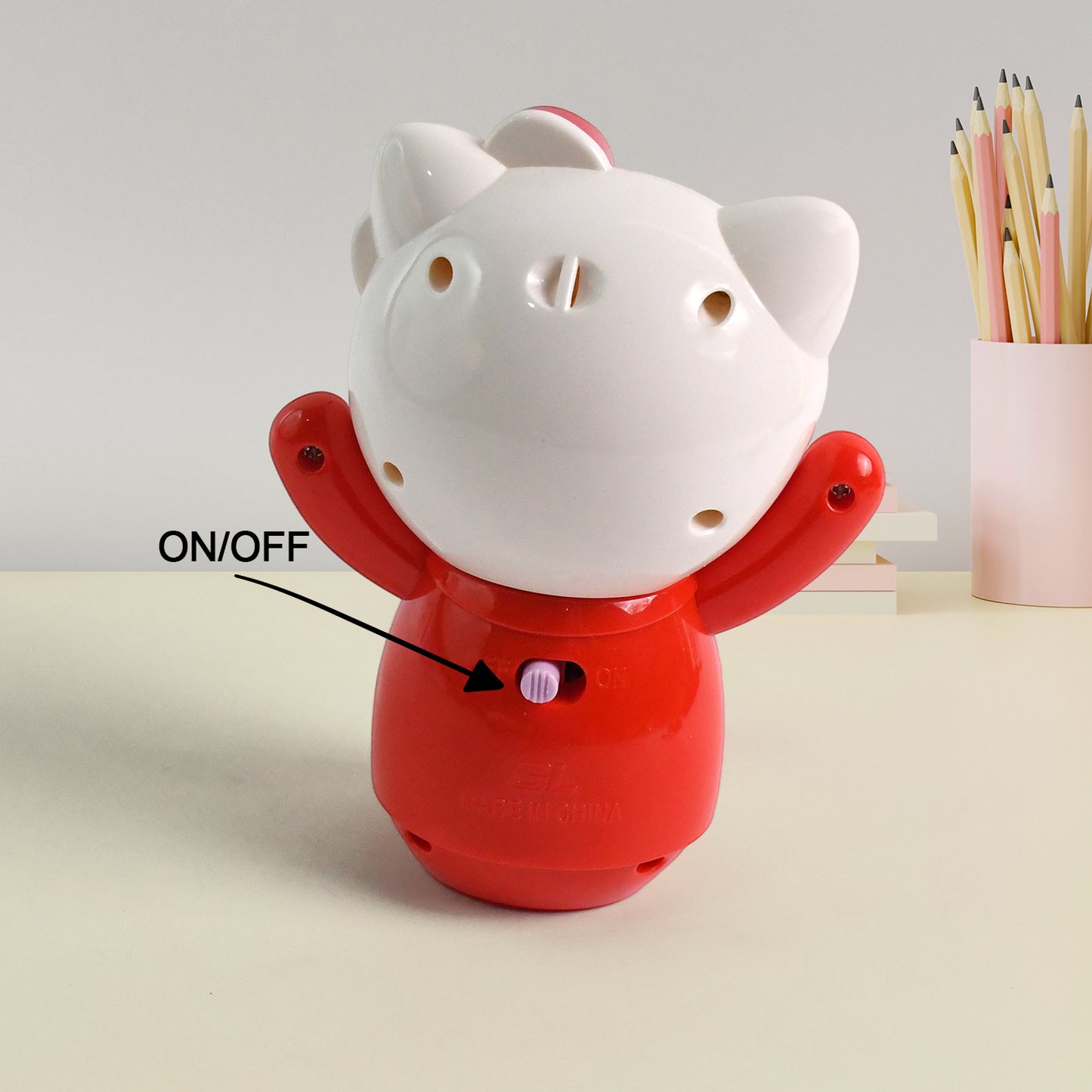 Usb Cartoon Character Mini Table Fan For Kids (1 Pc) - Happy Price - Image 6
