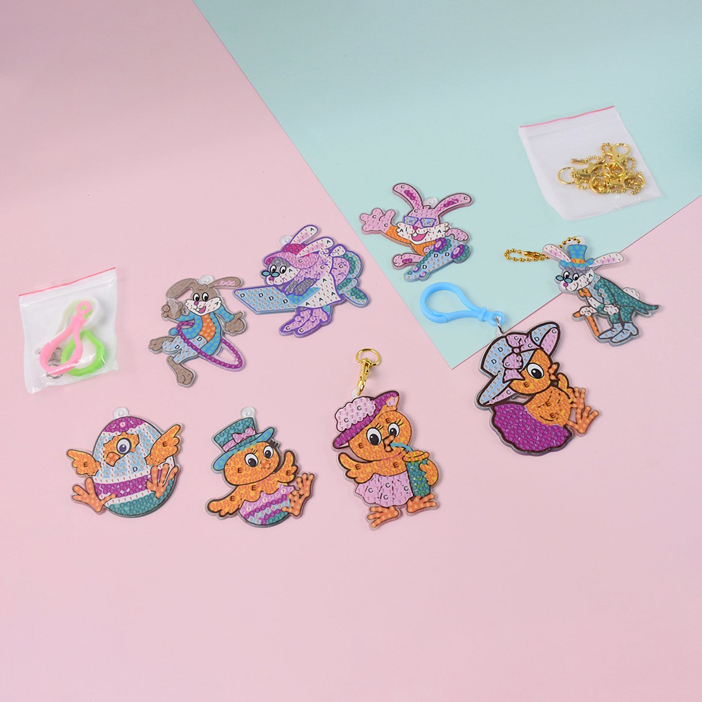 Cartoon Painting Keychain Craft Kit - Happy Price - Image 3