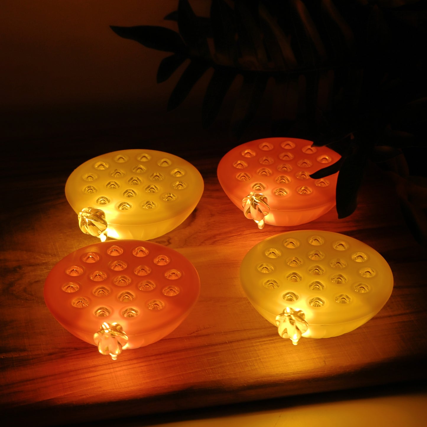 Set of 4 Lotus Canopy LED Decorative Lamps - Multicolor Floating Lights - Happy Price - Image 5