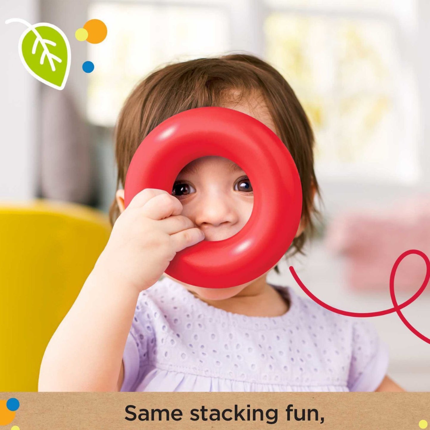 Plastic Baby Kids Teddy Stacking Ring Jumbo Stack Up Educational Toy 9pc - Happy Price - Image 4