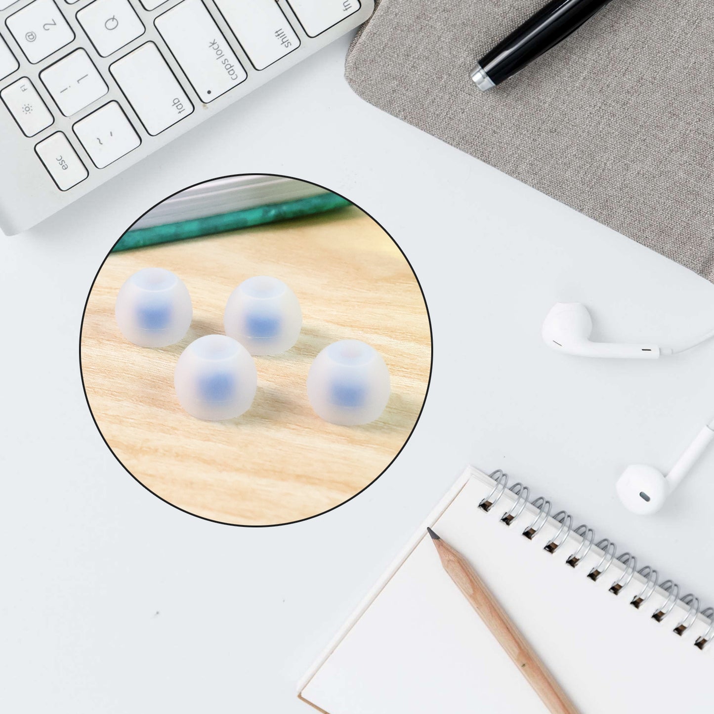 4 Pc Silicone Earbud Tips Set - Soft Replacement Eartips for TWS Earbuds & In-Ear Monitors - Happy Price - Image 6