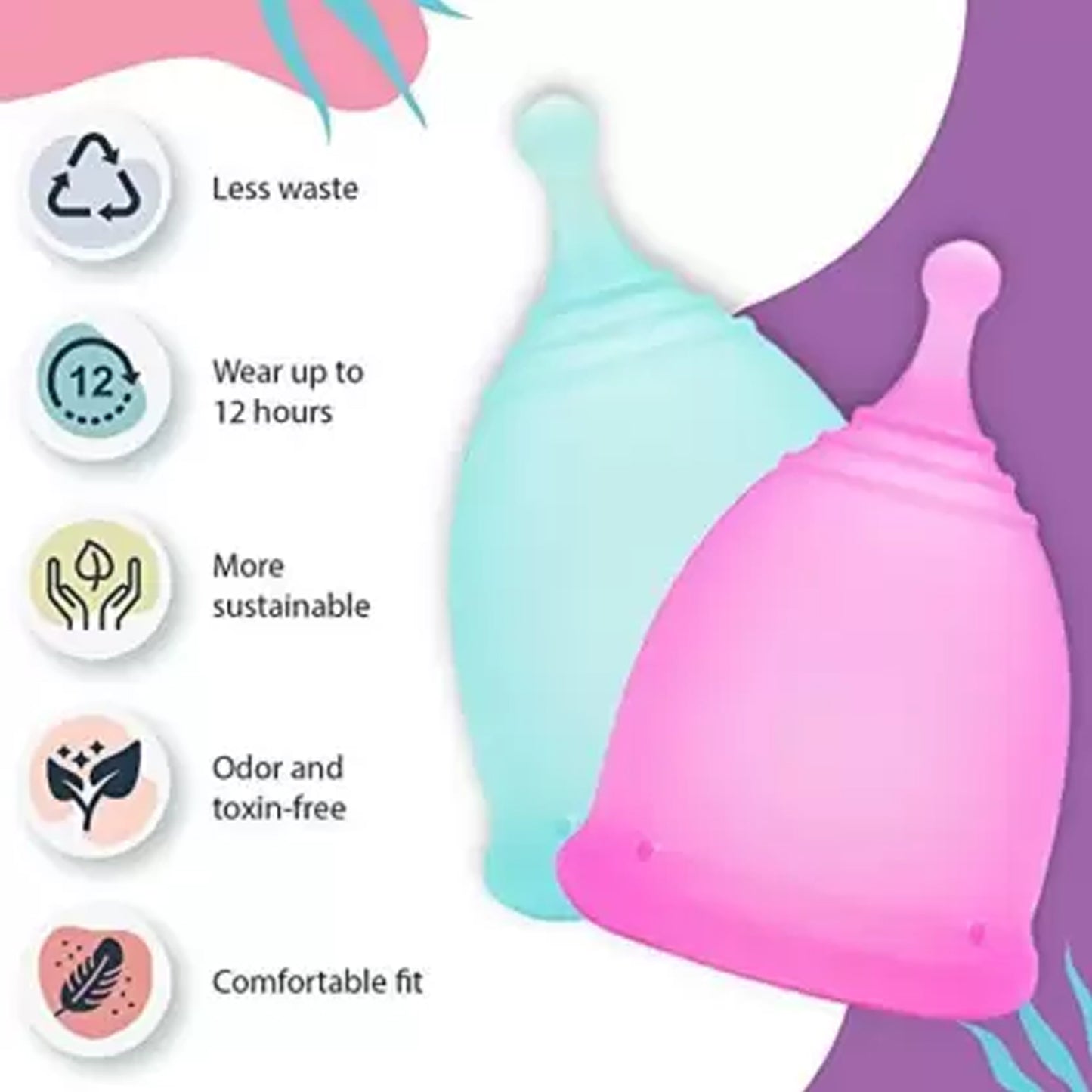 Reusable Menstrual Cup Used By Womens And Girls During The Time Of Their Menstrual Cycle - Happy Price - Image 7