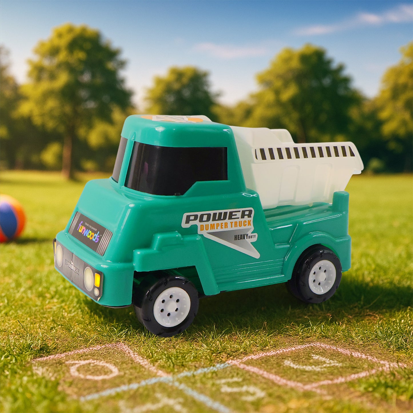 Friction Powered Dumper Truck Toy for Kids (1 Pc) - Happy Price - Image 5