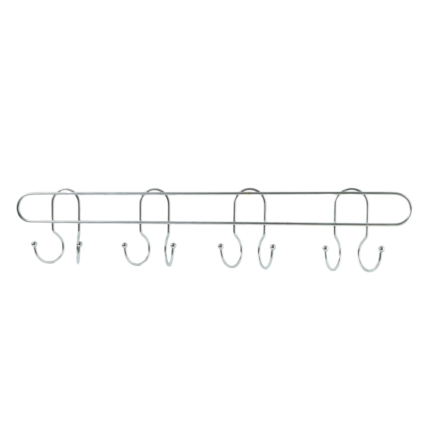 Heavy Duty Stainless Steel Wall Mounted Hook Rack (1 Pc)