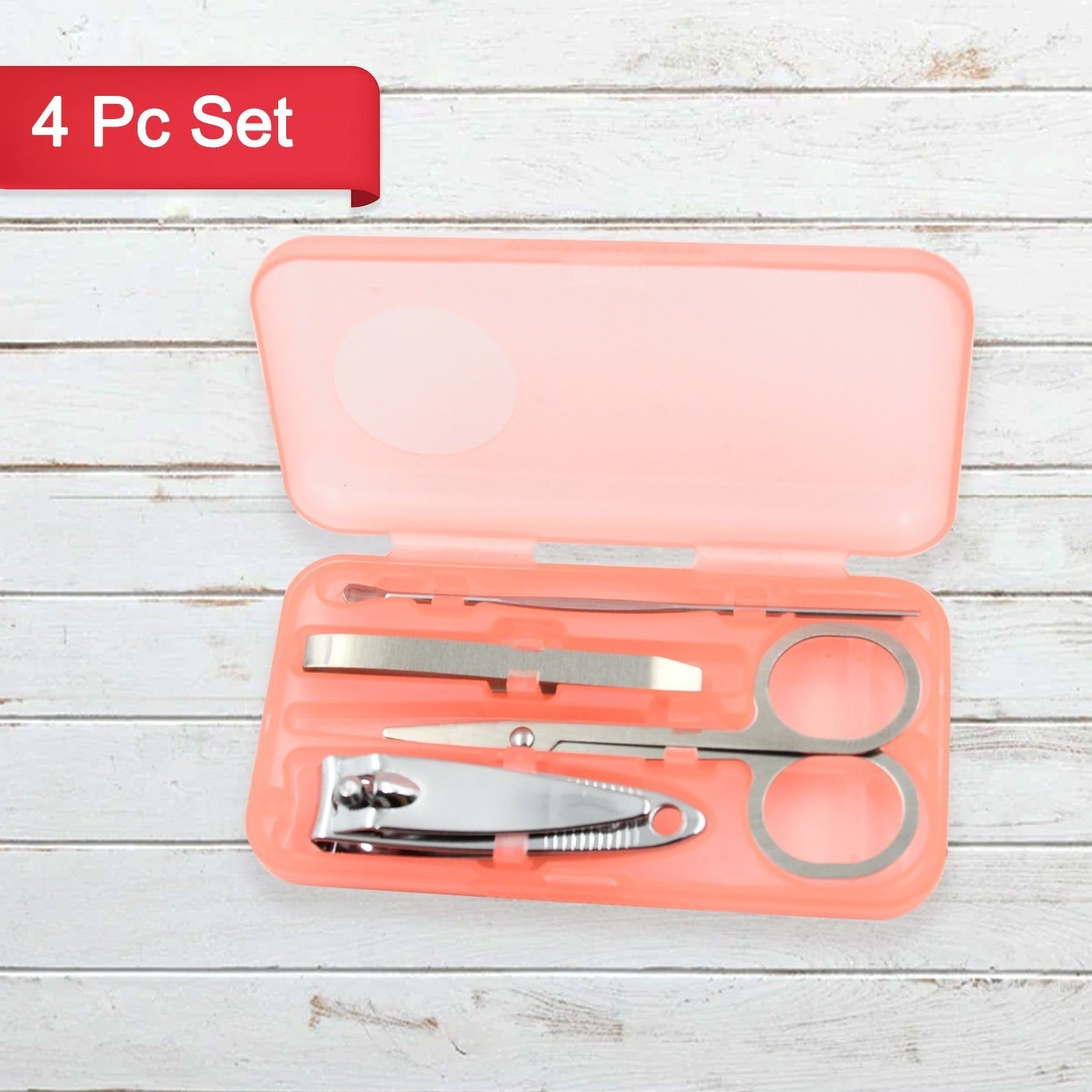 Mini Nail Clipper Set Beauty Nail Tool Set Multifunctional Beauty Set With Plastic Storage Case  (4 Pc Set) - Happy Price - Image 1