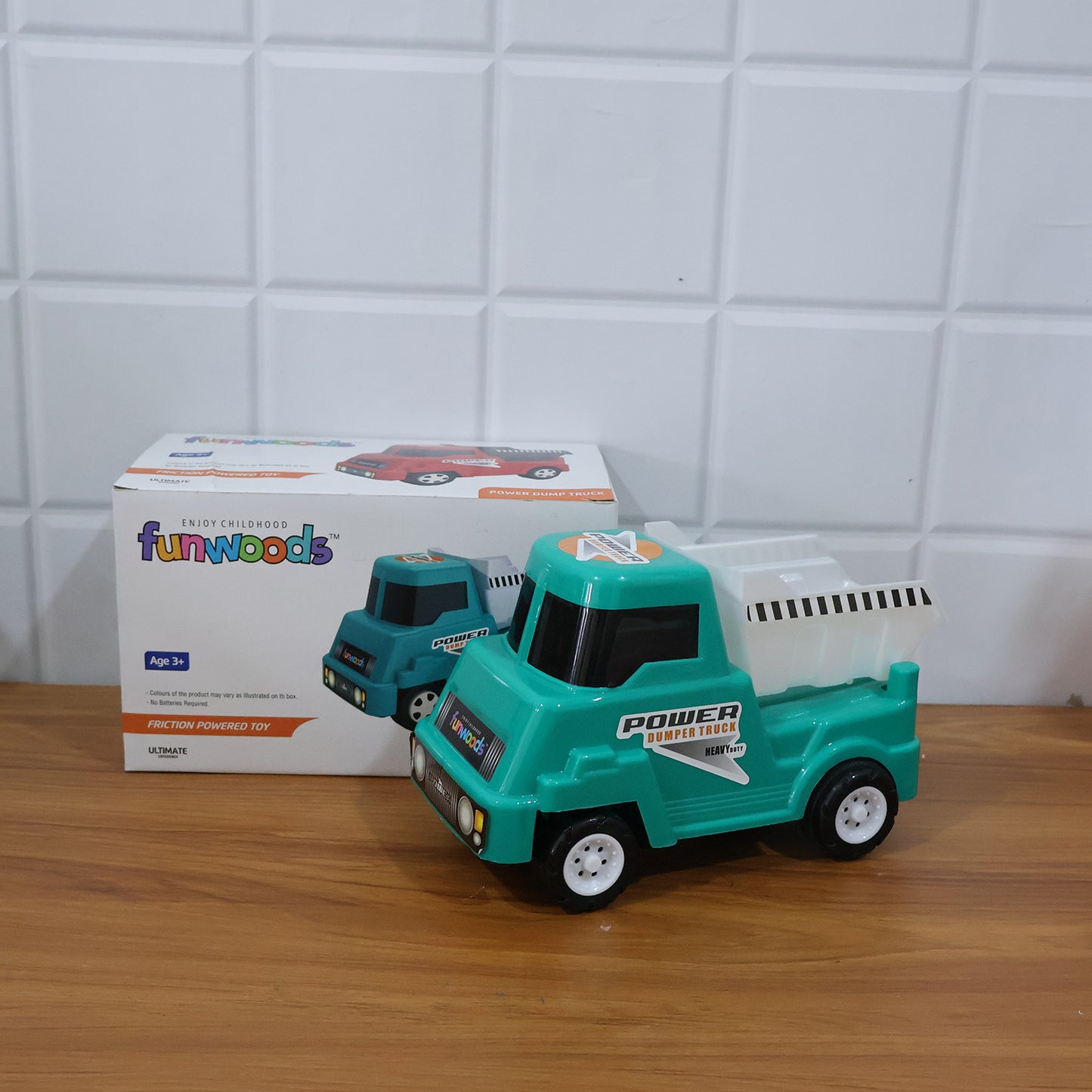 Friction Powered Dumper Truck Toy for Kids (1 Pc) - Happy Price - Image 7