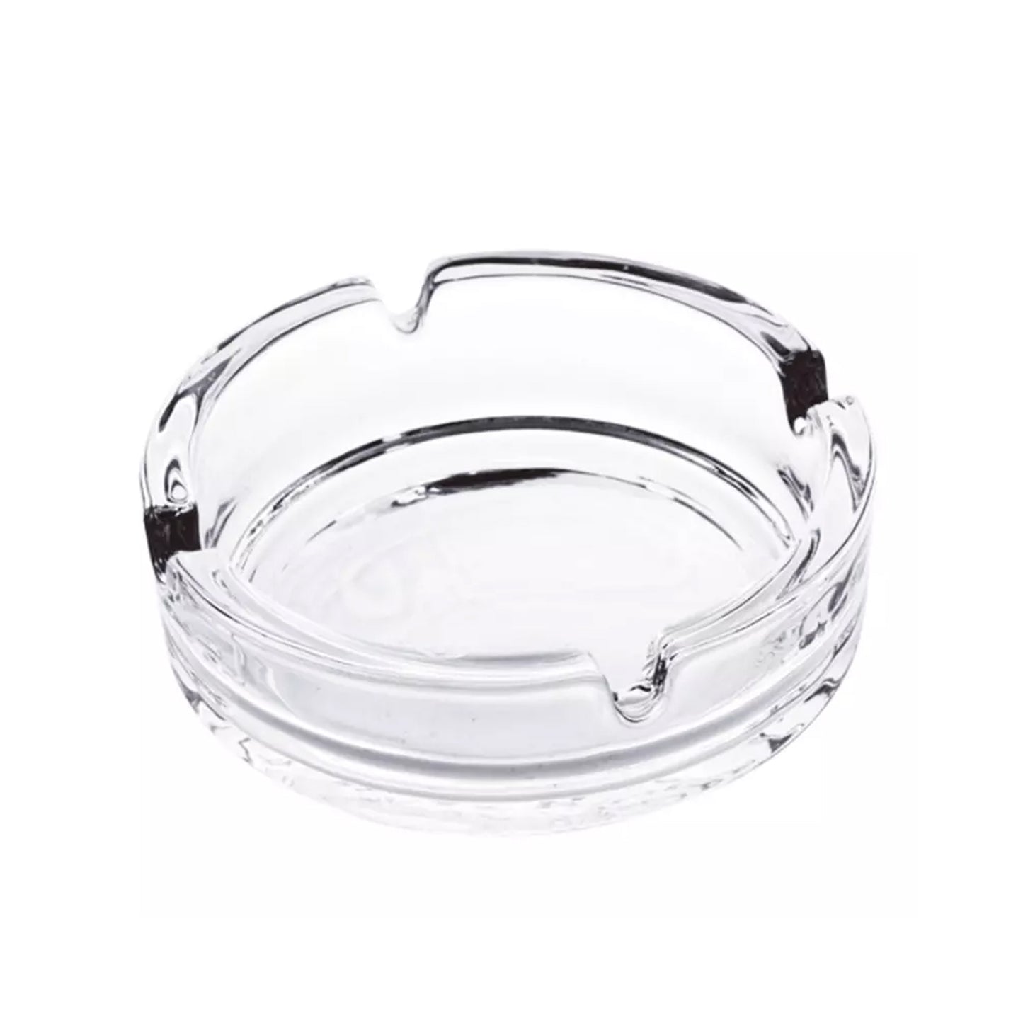 Glass Classic Crystal Quality Cigar Cigarette Ashtray Round Tabletop For Home Office Indoor Outdoor Home Decor - Happy Price - Image 2