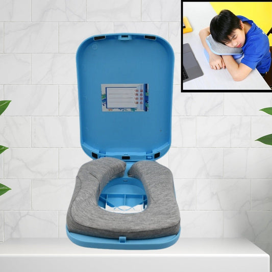 Soft Nap Doughnut Pillow  Foldable Kids Head Desk Pillow  Slow Rebound Desk Nap Pillow Easy To Carry For Office School Library Outdoor - Happy Price - Image 1