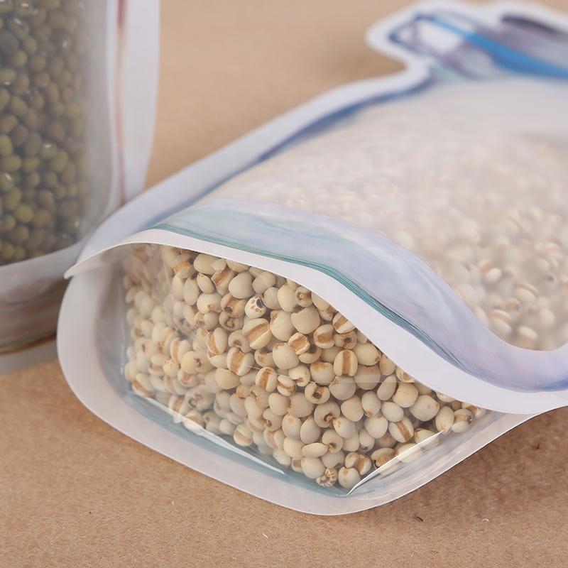 Reusable Airtight Seal Plastic Food Storage Mason Jar Zipper (1000ml) - Happy Price - Image 2