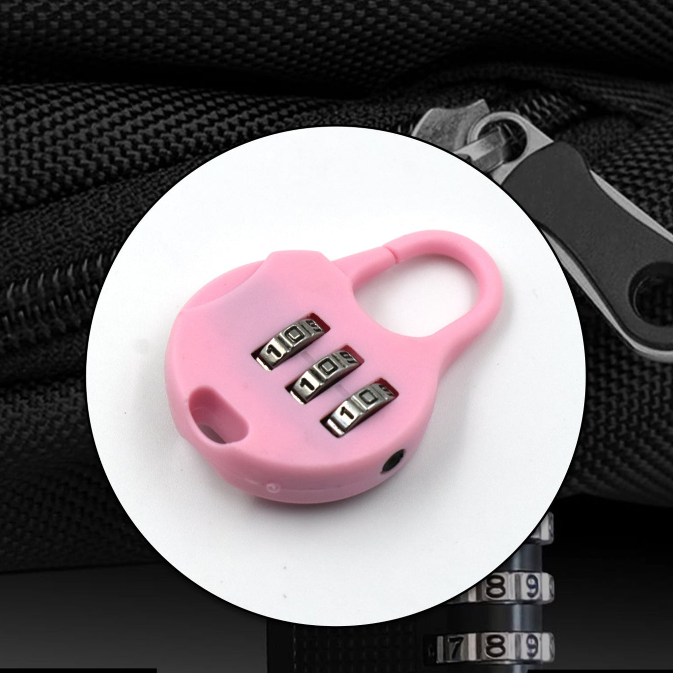 3 Digit Zipper Lock And Zipper Tool Used Widely In All Security Purposes Of Zipper Materials. - Happy Price - Image 1