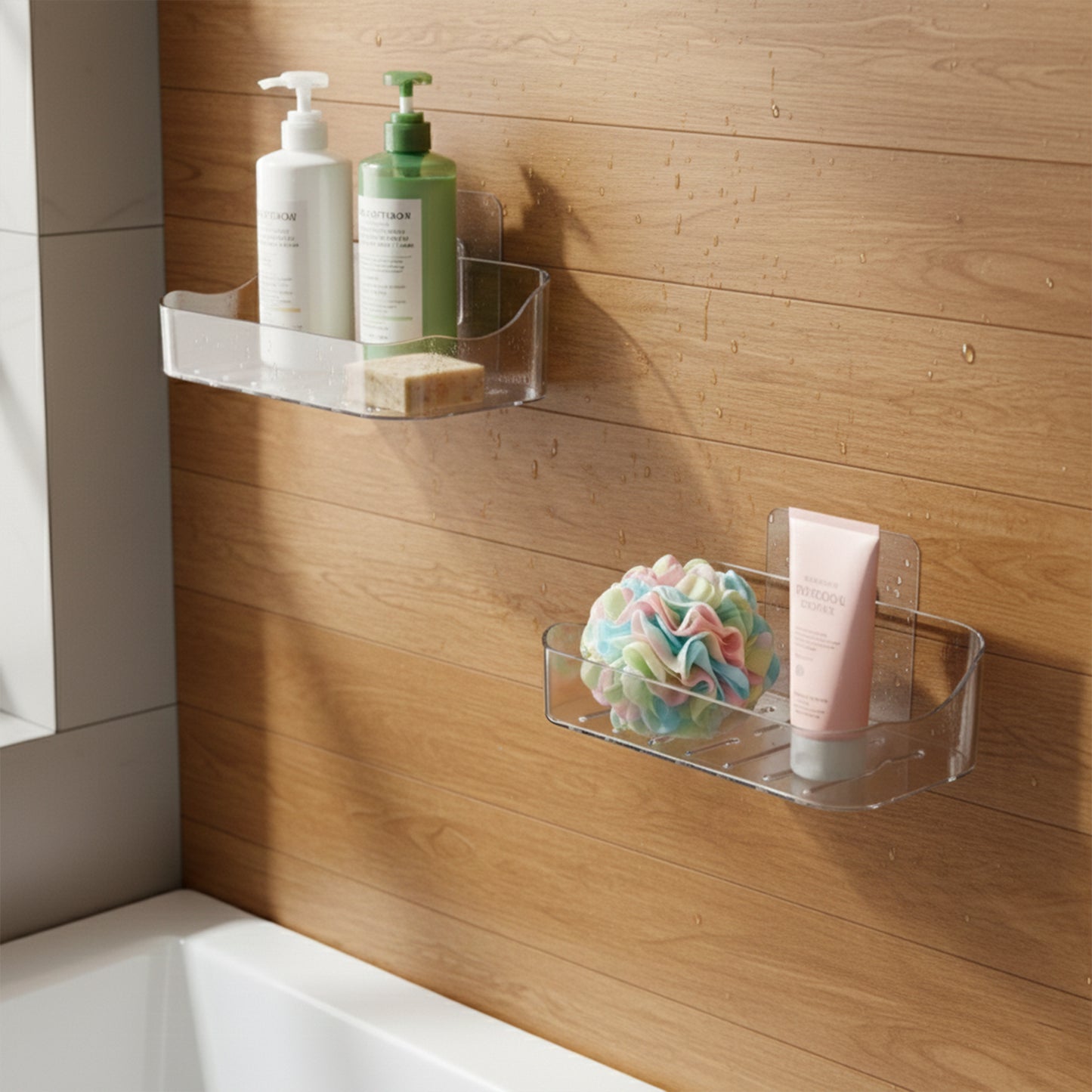Set of 2 Transparent Wall-Mounted Soap Holders with Suction Cups - Happy Price - Image 6