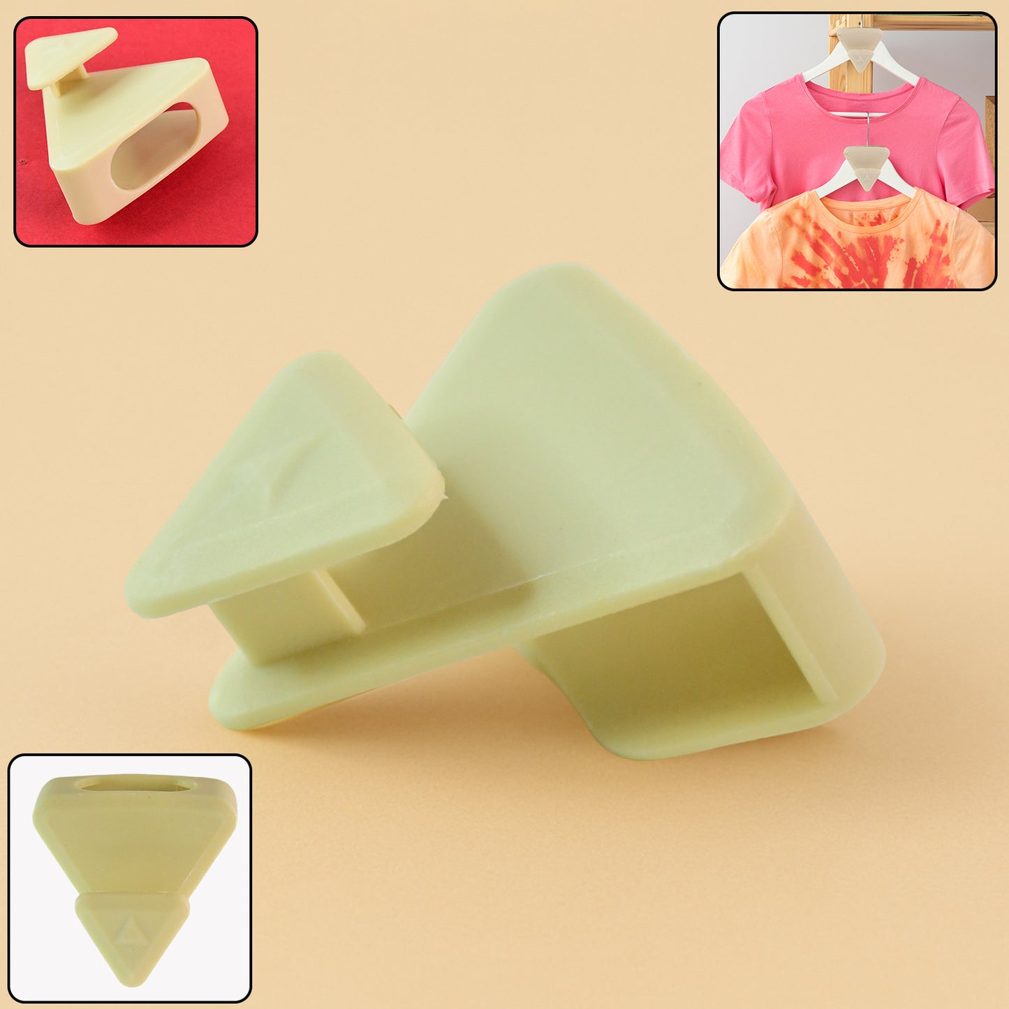 Multi-functional Plastic Triangle Hanger Connector Hooks (1 Pc) - Happy Price - Image 2