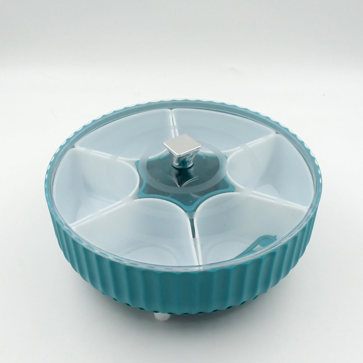 360 Revolving Spice Box  Dry Fruit Box Plastic 7 Compartment Box Suitable For Multipurpose Storage Use Like Dry Fruit  Spices  Pickle  Tea   Sugar Etc Kitchen Use - Happy Price - Image 3