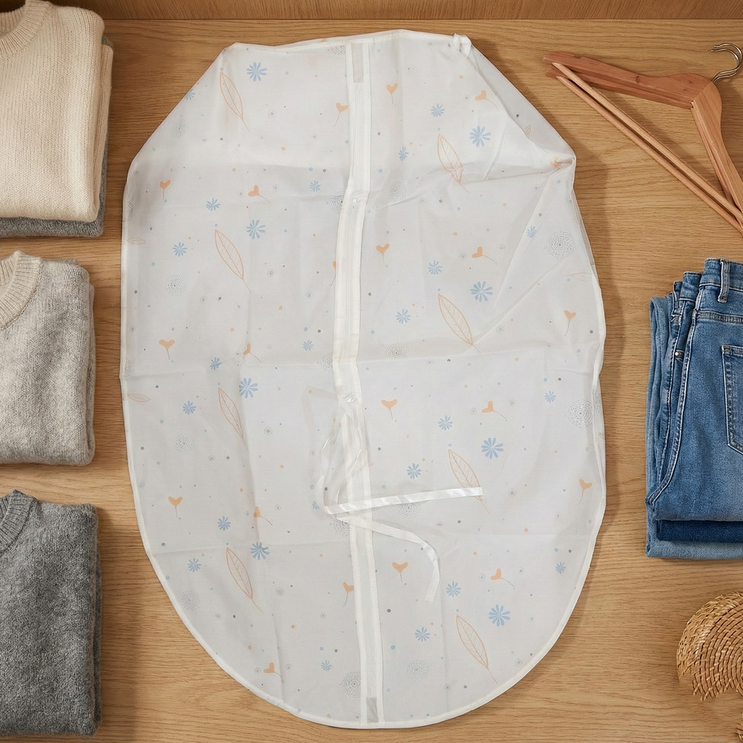 Non-Woven Garment Cover with Zip - 70x90 Cm, 1 Pc - Happy Price - Image 3