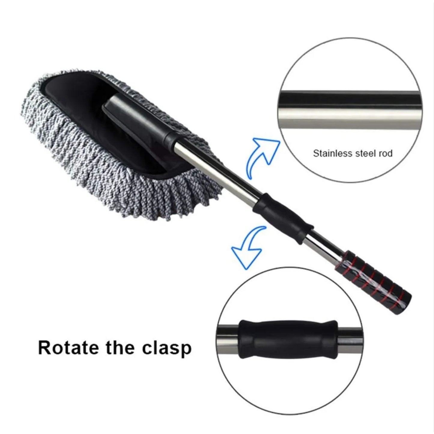 Car Dust Brush  Gentle And Efficient Cleaning Tool For Interior And Exterior (1 Pc) - Happy Price - Image 2