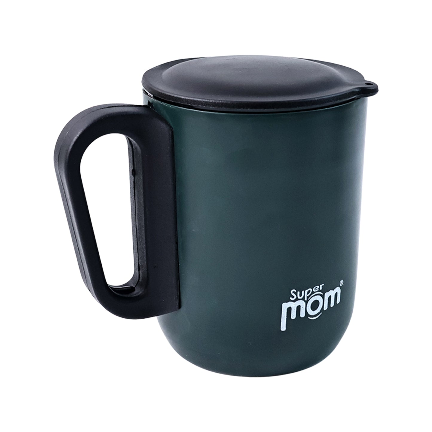 Supermom Metallic Stainless Steel Insulated Mug With Lid Approx 300ml (1 Pc) - Happy Price - Image 2