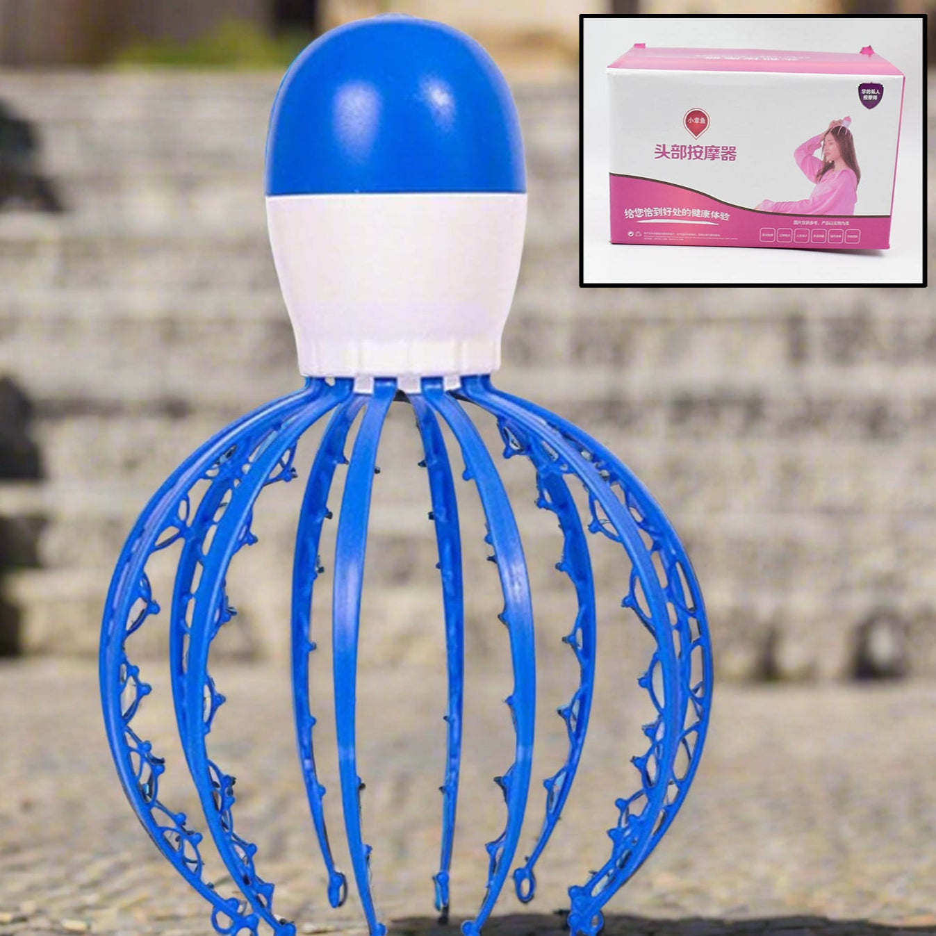 Electric Octopus Claw Scalp Massager Stress Relief Therapeutic Head Scratcher (Battery Operated  Not Included Battery  Mix Color  1 Pc) - Happy Price - Image 1