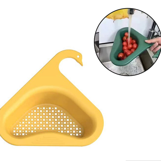 Kitchen Sink Strainer Basket for Draining Food Waste & Storing Sponges - Happy Price - Image 1