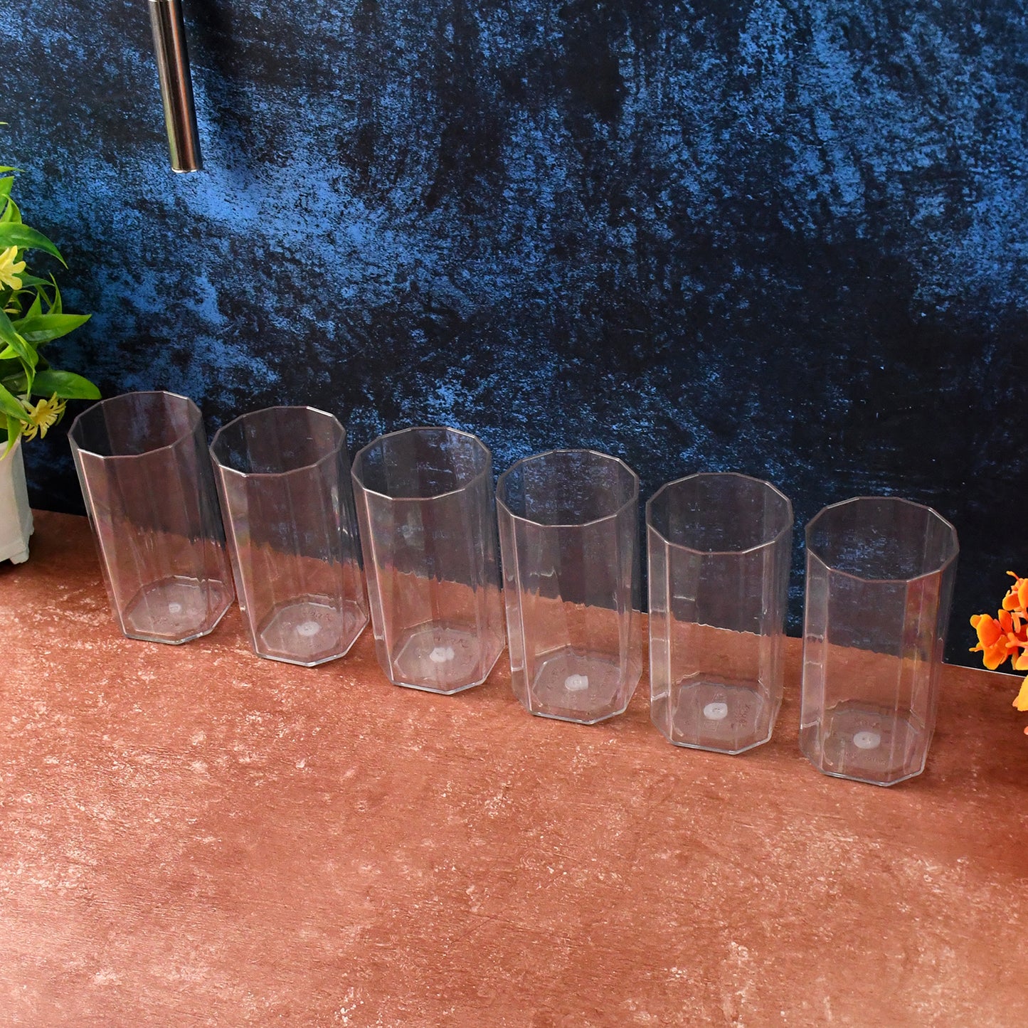Apex Merino N Glass Unbreakable Plastic Drinking Glass Set (6pc300ml) Approx - Happy Price - Image 4