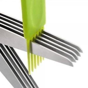 Multifunction Vegetable Stainless Steel Herbs Scissor With 5 Blades - Happy Price - Image 4