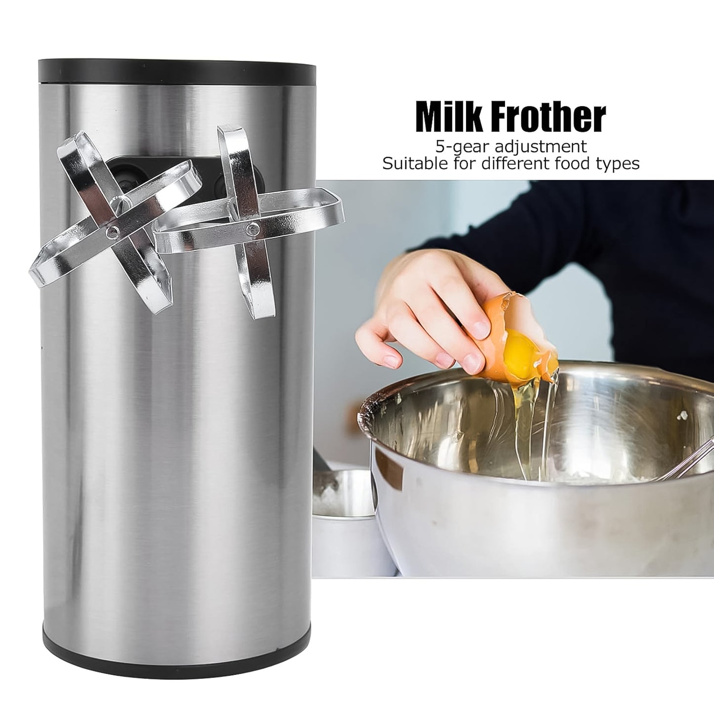 Orbit 450W Electric Hand Mixer with 5 Speeds & Turbo, Stainless Steel Attachments - 1 Pc - Happy Price - Image 5