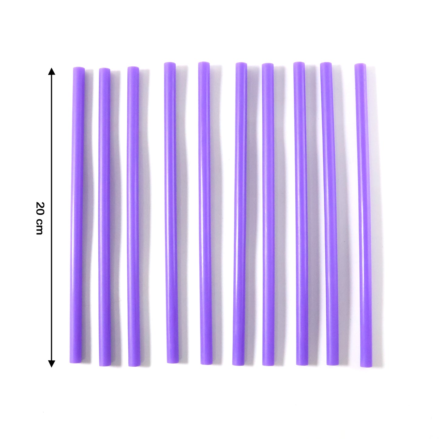Pack of 10 Reusable Plastic Drinking Straws for Cold Beverages - Happy Price - Image 5