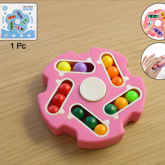 Fidget Magic Cube Spinner Toy  Multi-track Finger Puzzle