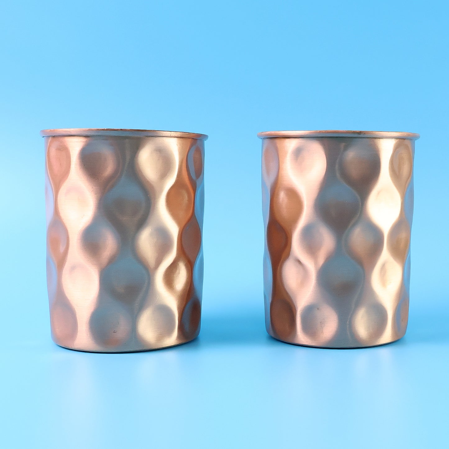 Diamond Cut Copper Water Bottle 2 Glasses With Gift Box (3 Pcs Set) - Happy Price - Image 7