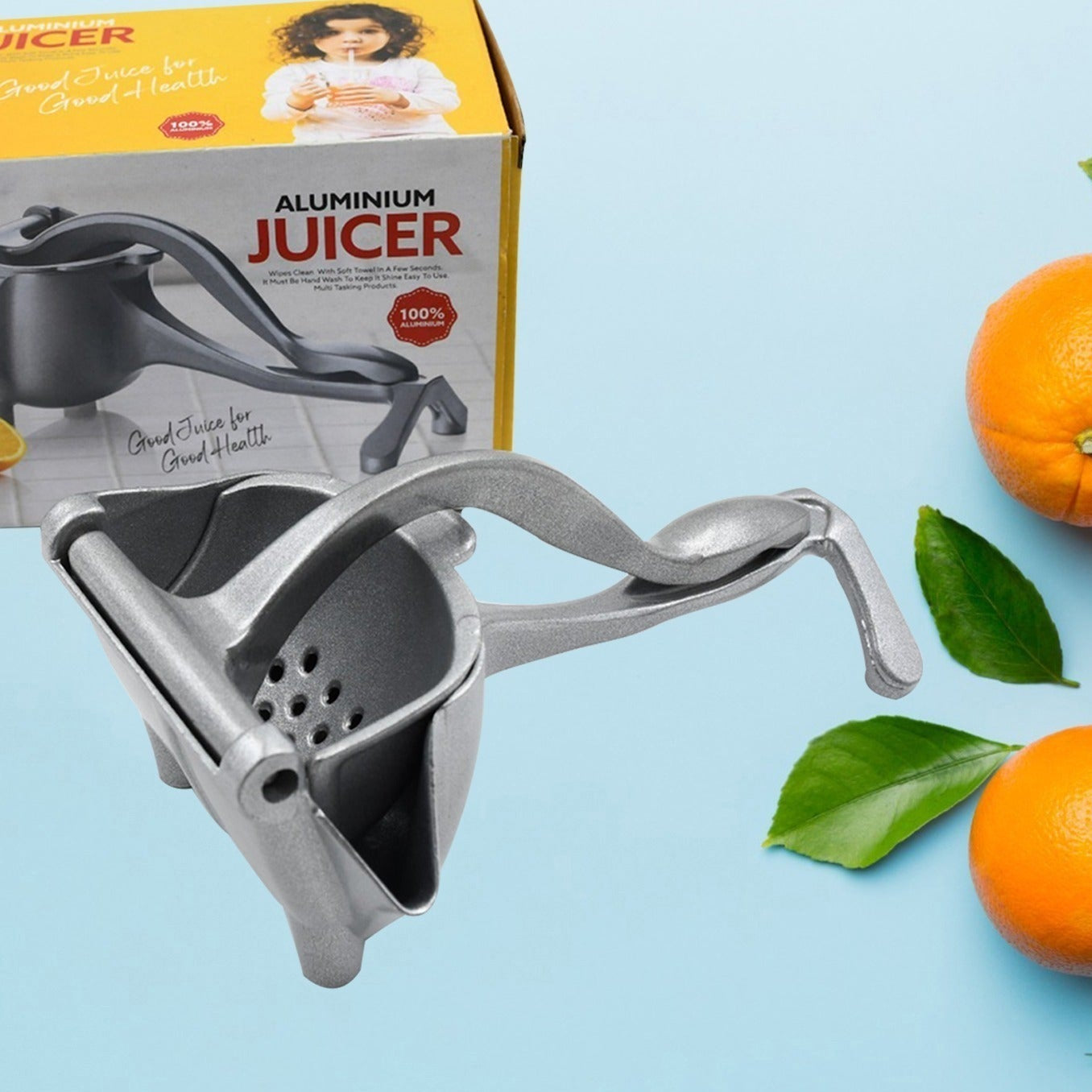 Manual Aluminium Metal Fruit Press Juicer - Happy Price - Image 1