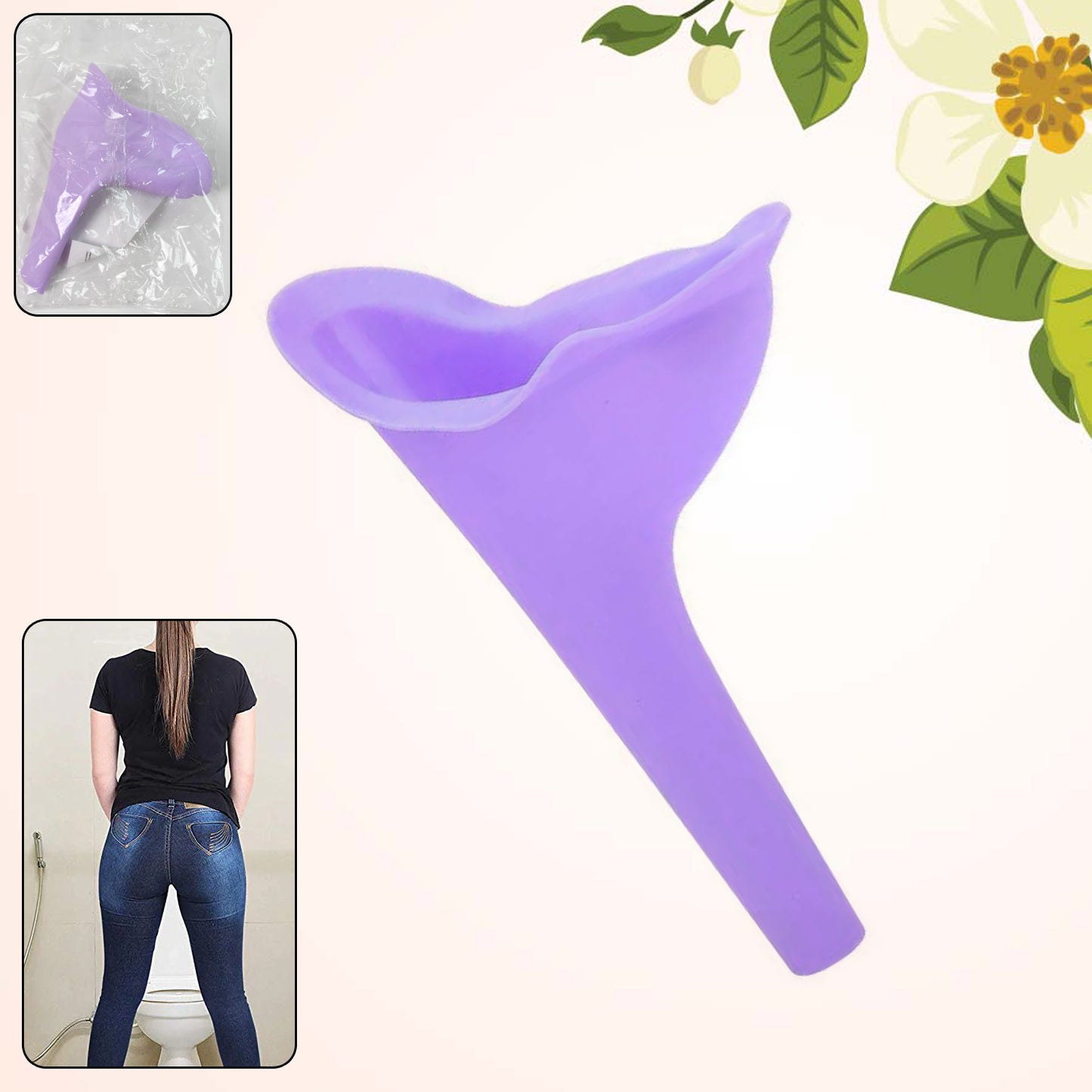 Reusable Female Urination Device for Women - Portable Stand & Pee Funnel - Happy Price - Image 2