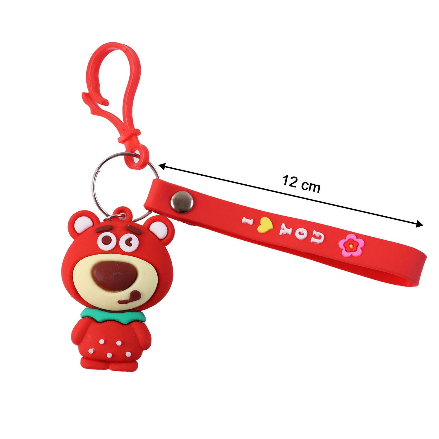 Cute Cartoon Bear Keychain with Decorative Strap - 1 Pc - Happy Price - Image 5